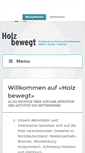 Mobile Screenshot of holzbewegt.info